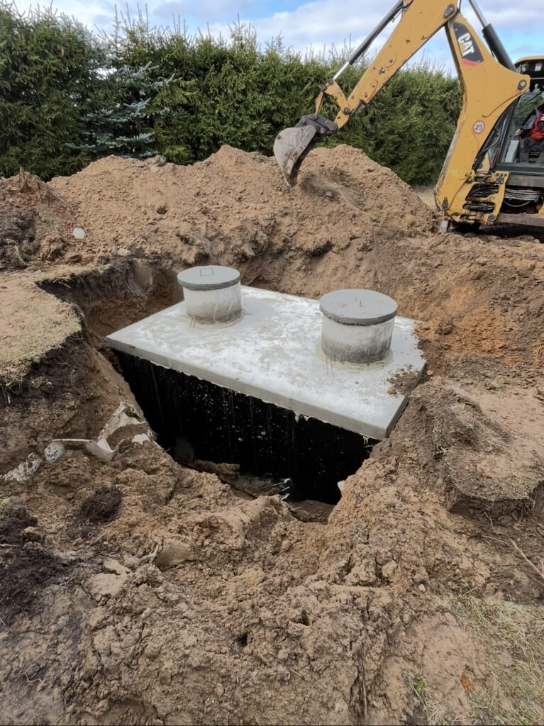 Realizacja Bioszamba, zbiornik betonowy